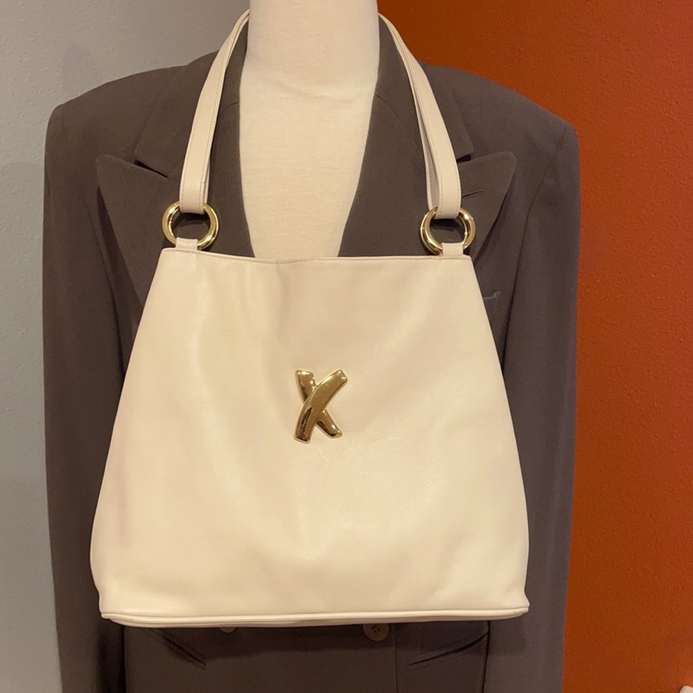 Paloma Picasso Cream Shoulder Bag